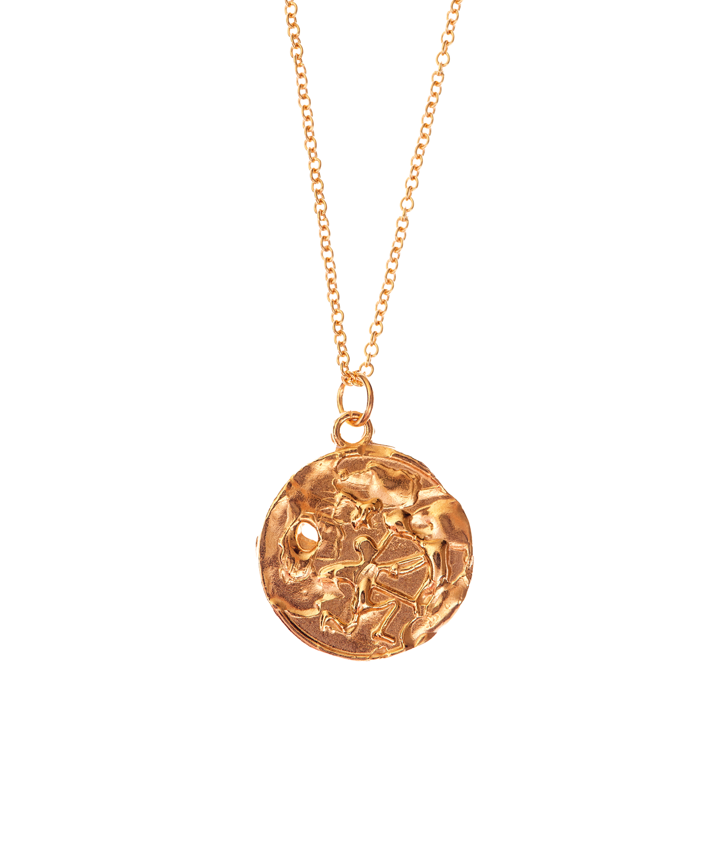 Alighieri The Sagittarius Medallion collier zodiaque or