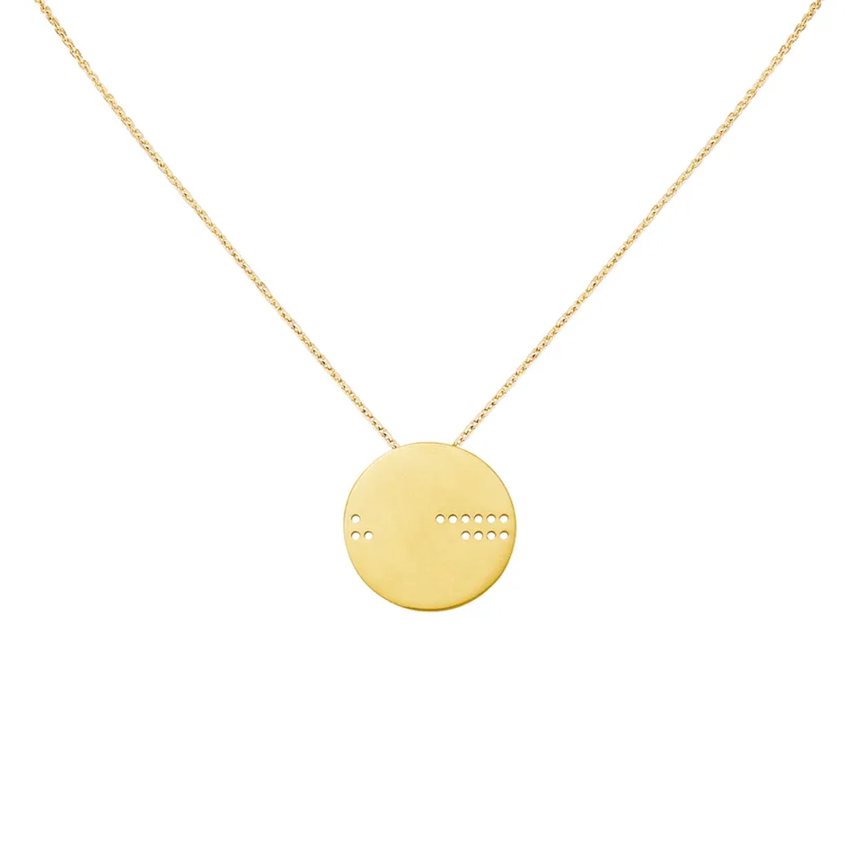 Aimée Aimer Horizon collier or jaune 43 cm taille unique