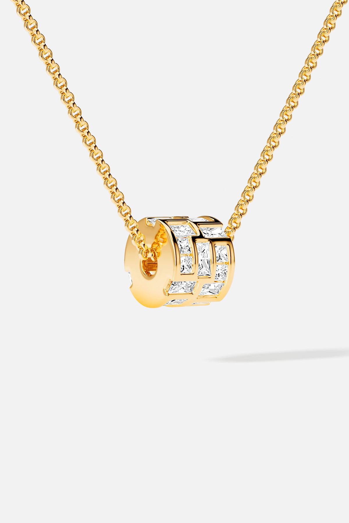 APM Monaco Festival Ice Collier Or Ajustable Zircons Baguette