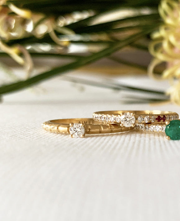 Aimée Aimer Spicy Love Bague or jaune diamant taille 54