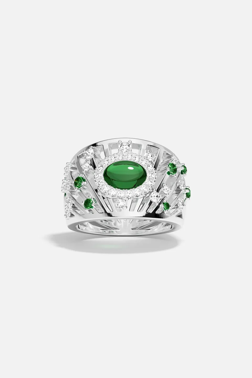 APM Monaco Automne Les Éventails bague argent taille 52