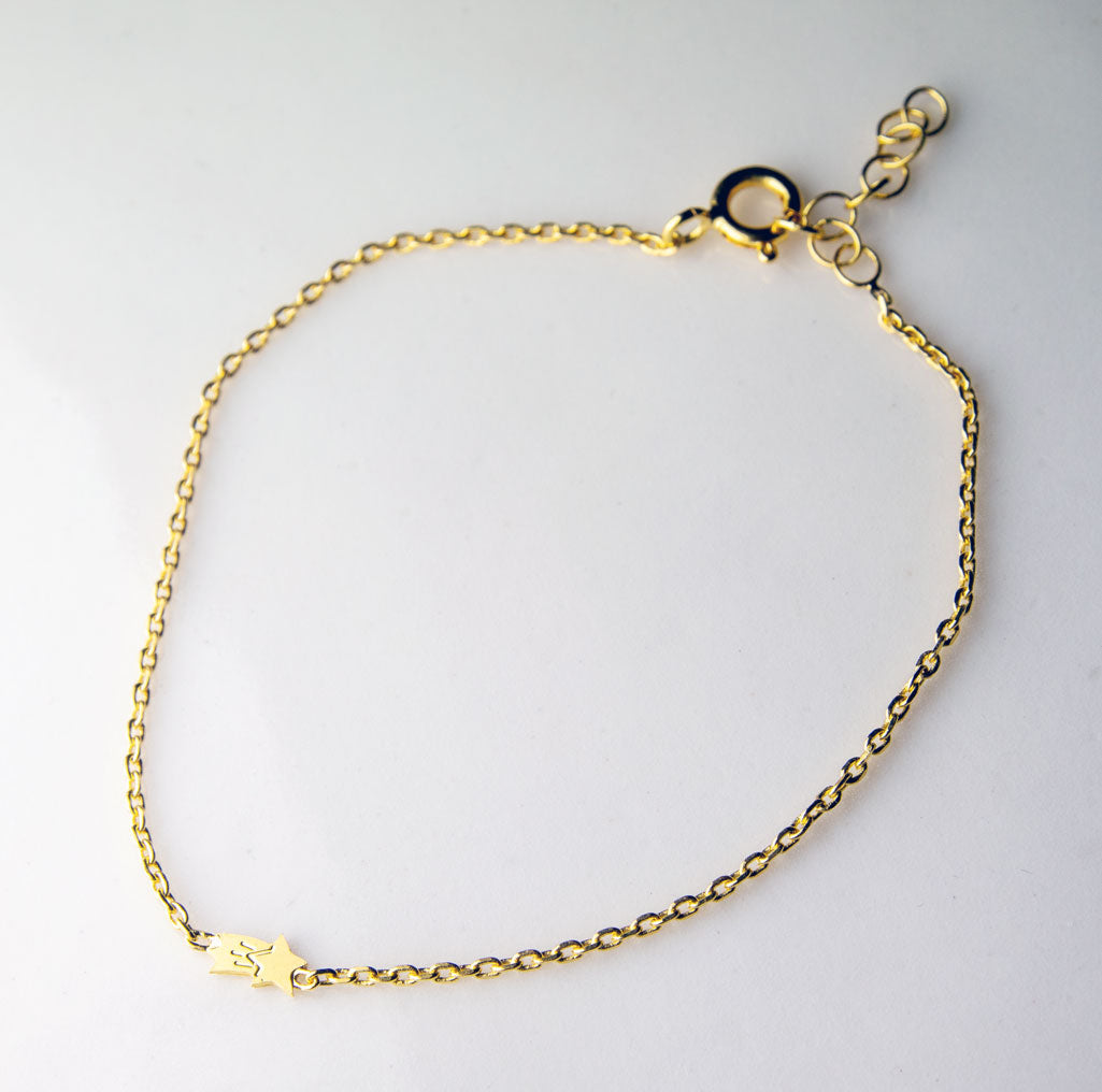 Adorabili Best bracelet enfant Arc-en-ciel or fin 14 cm