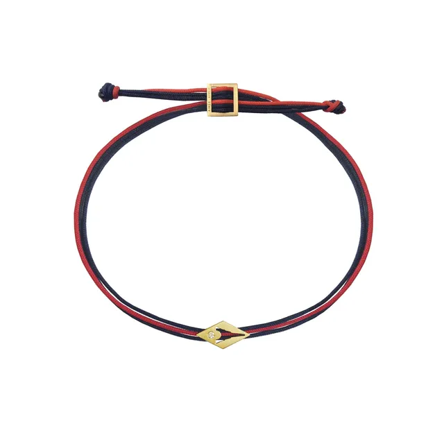 Aimée Aimer Paris 1889 Bracelet Or Jaune Bleu Rouge