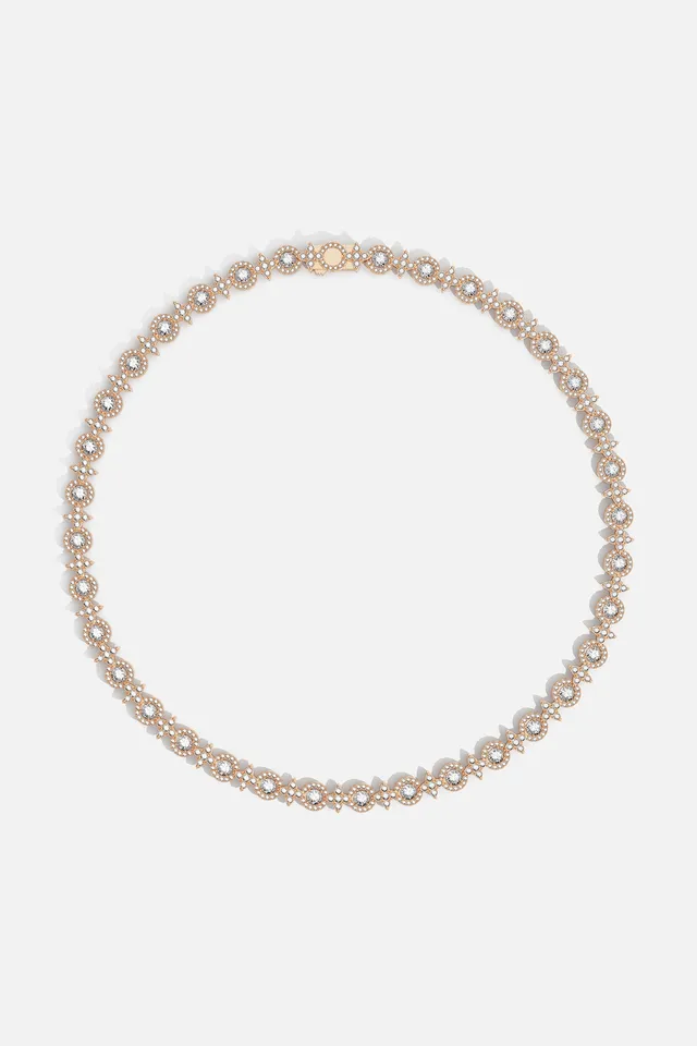 APM Monaco Météorites Glamour collier or rose 39 cm