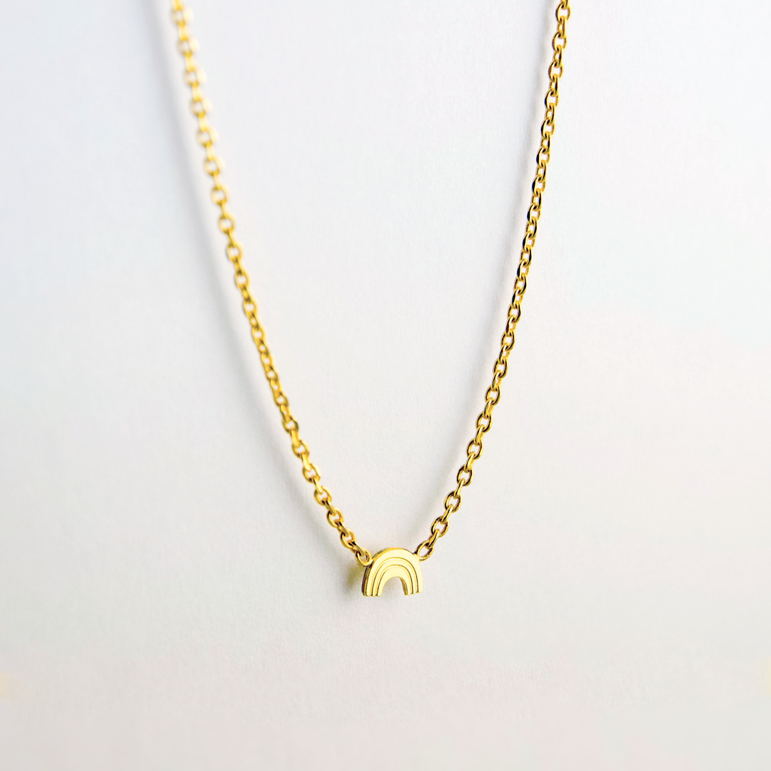 Adorabili Colliers Étoile Filante collier doré or fin 24k 36 cm