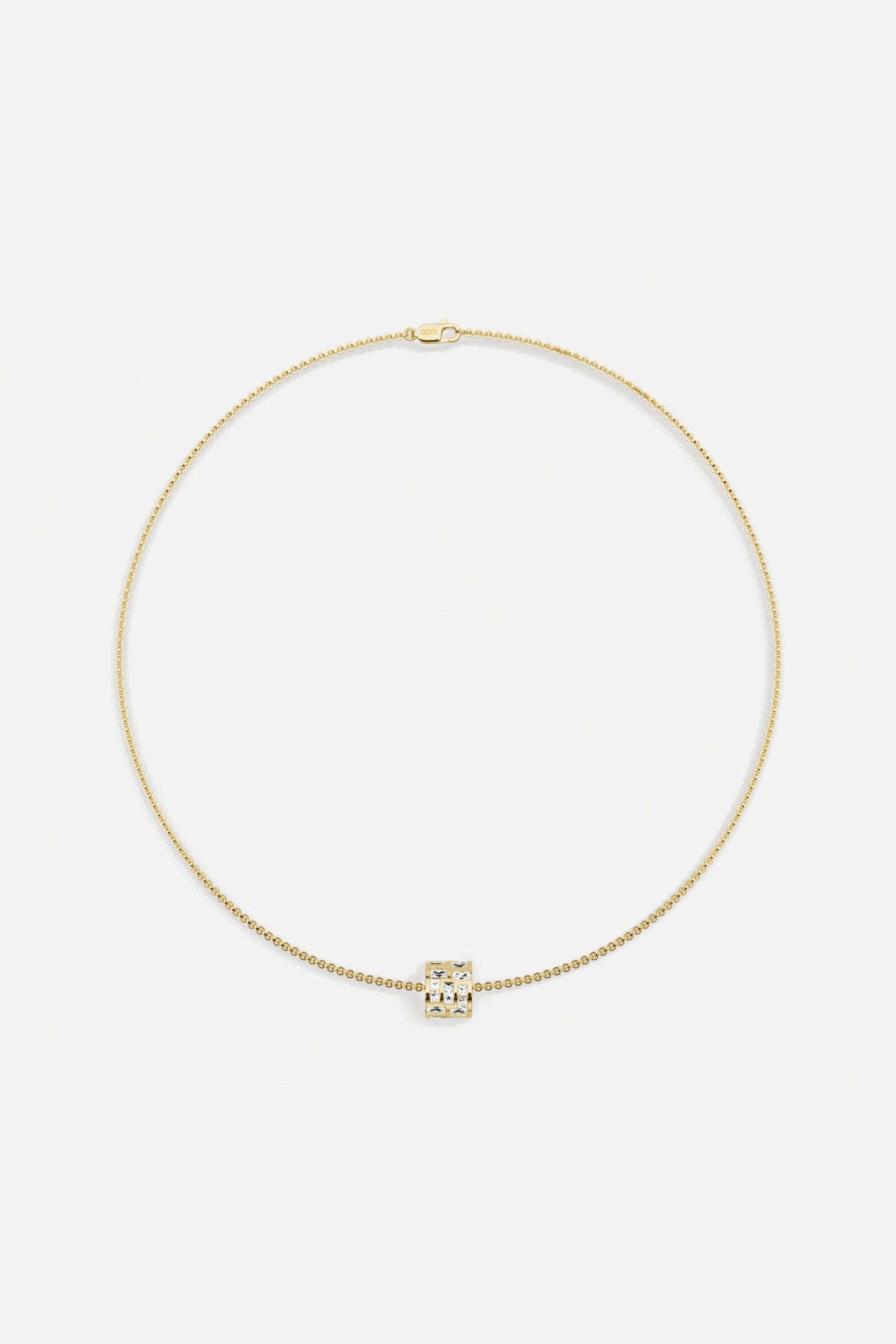 APM Monaco Festival Ice Collier Or Ajustable Zircons Baguette