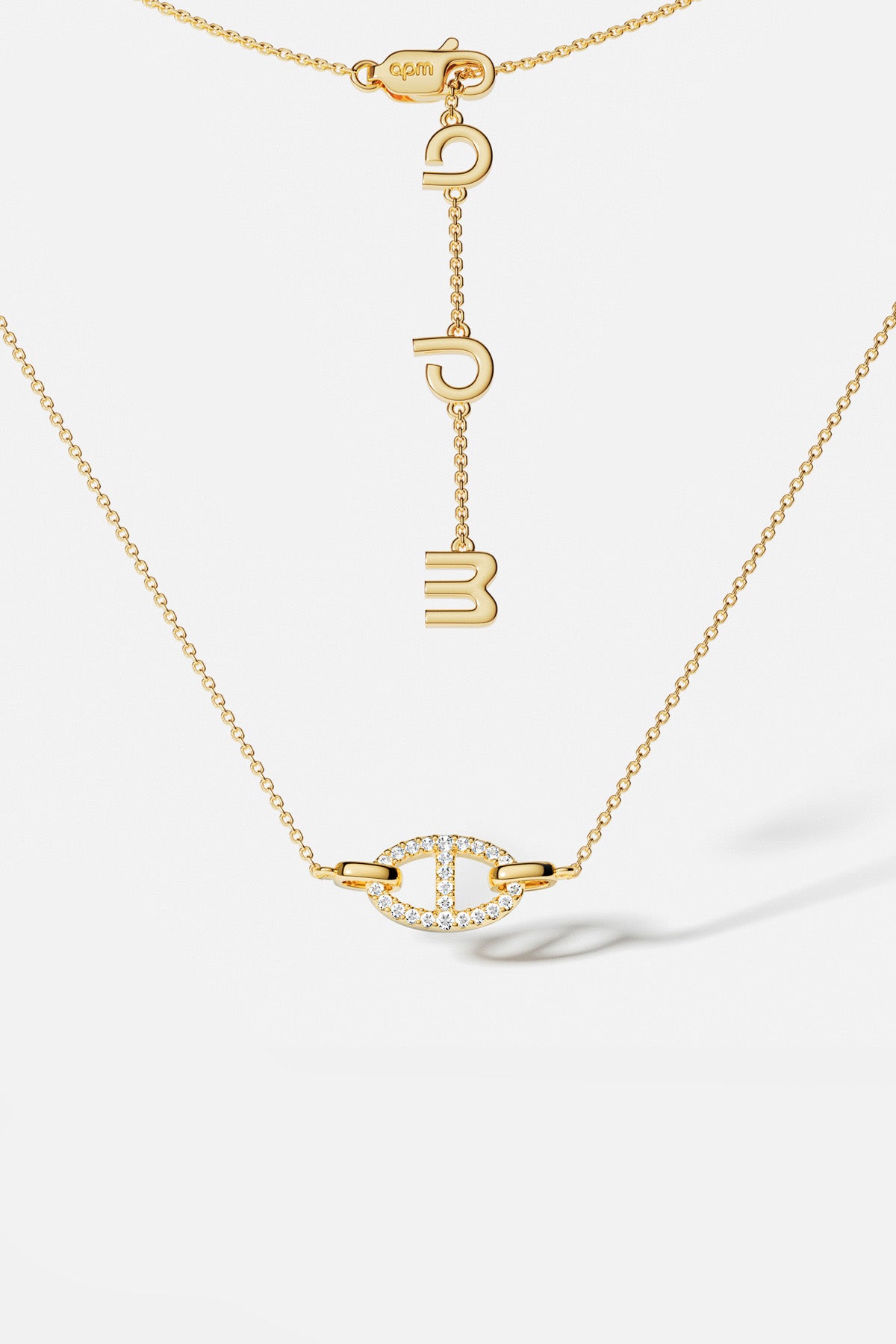 APM Monaco Yacht Club Marine Collier maille ajustable doré