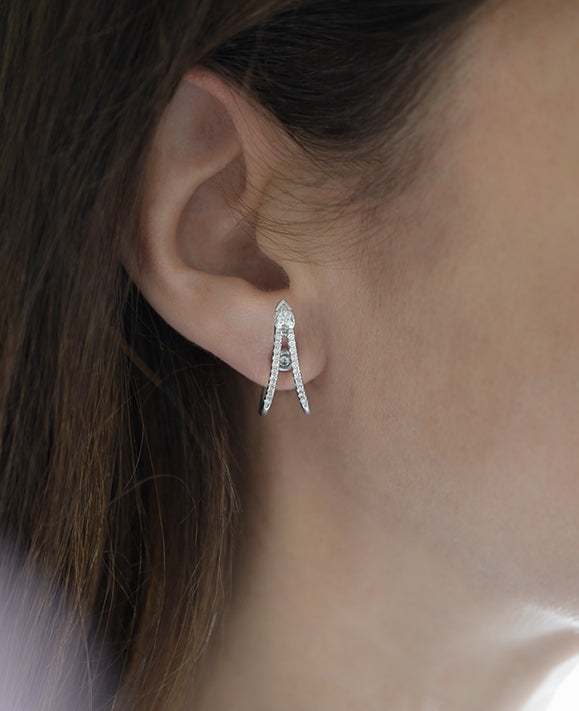 Aimée Aimer SkyLiane boucle or blanc diamants unité