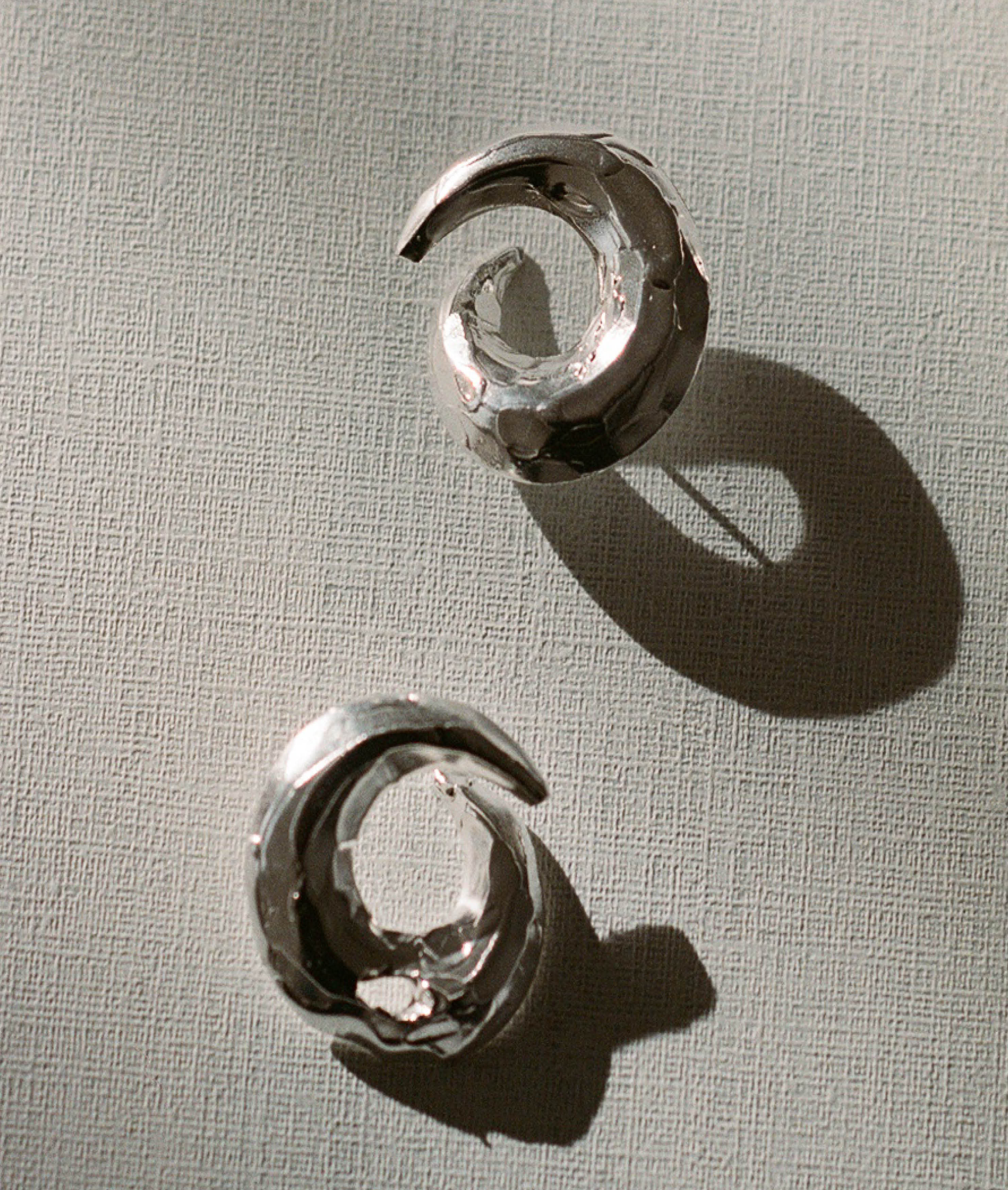 Alighieri Rebirth boucles d’oreilles argent recyclé sculptural