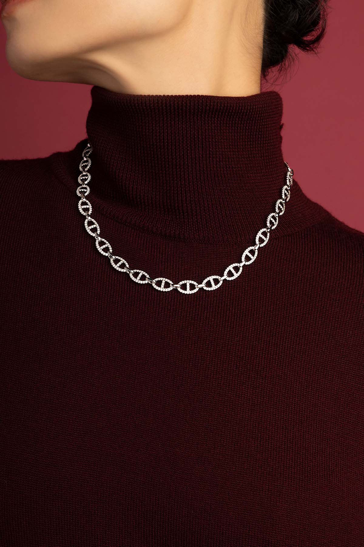 APM Monaco Yacht Club Marine collier chaîne argent 40 cm